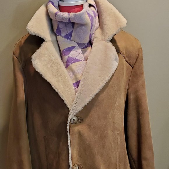 Men's Shearling Sheepskin Jacket Made in Italy